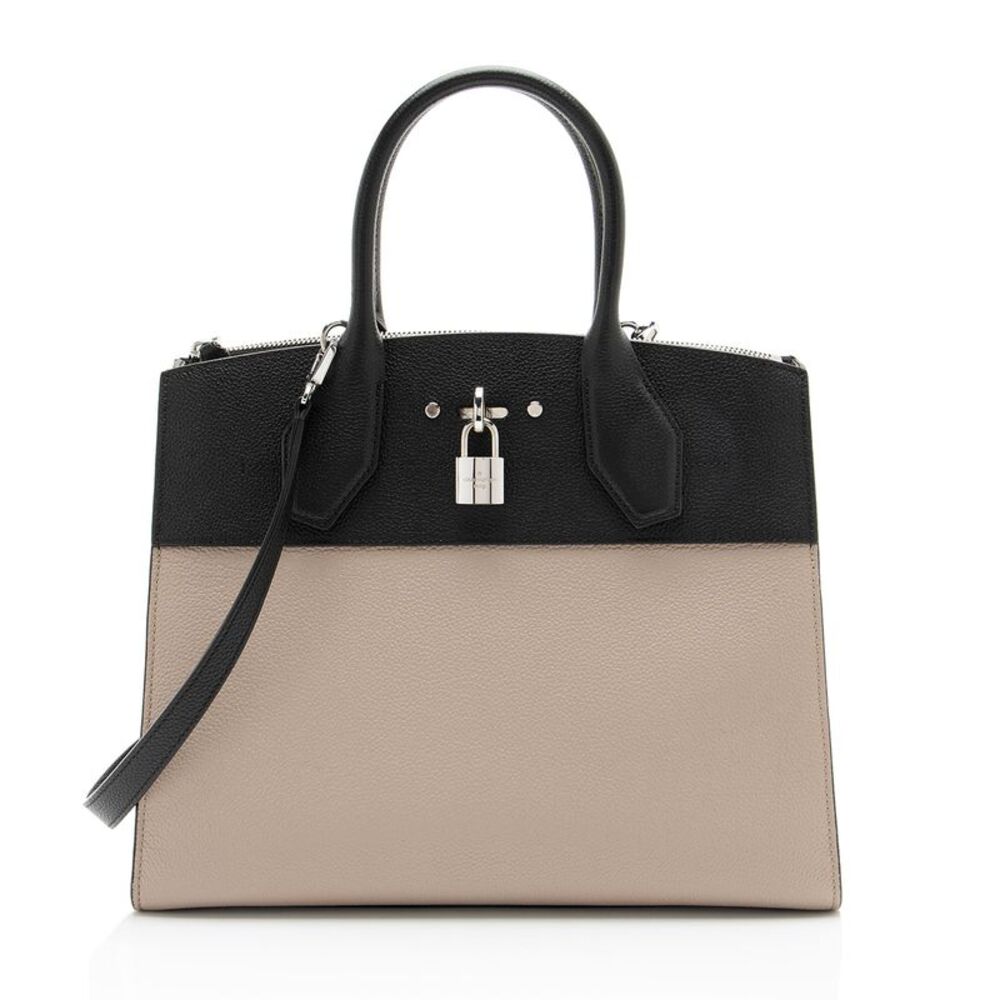 Louis Vuitton Calfskin City Steamer MM Tote